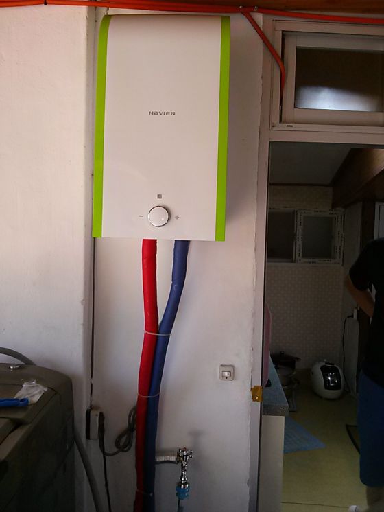 내당동주택경동스텐전기온수기30L설치현장