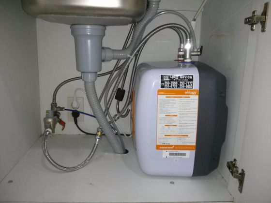 삼덕동 sk서비스센터 경동전기온수기 15L상향식설치현장