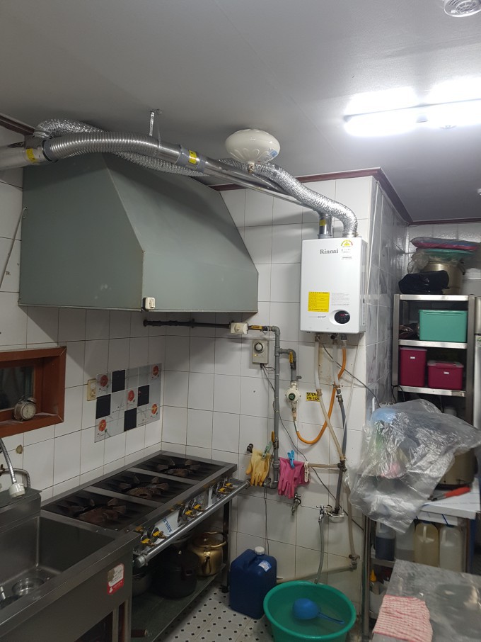 포항학계 노인요양원 린나이가스온수기 14호기 설치