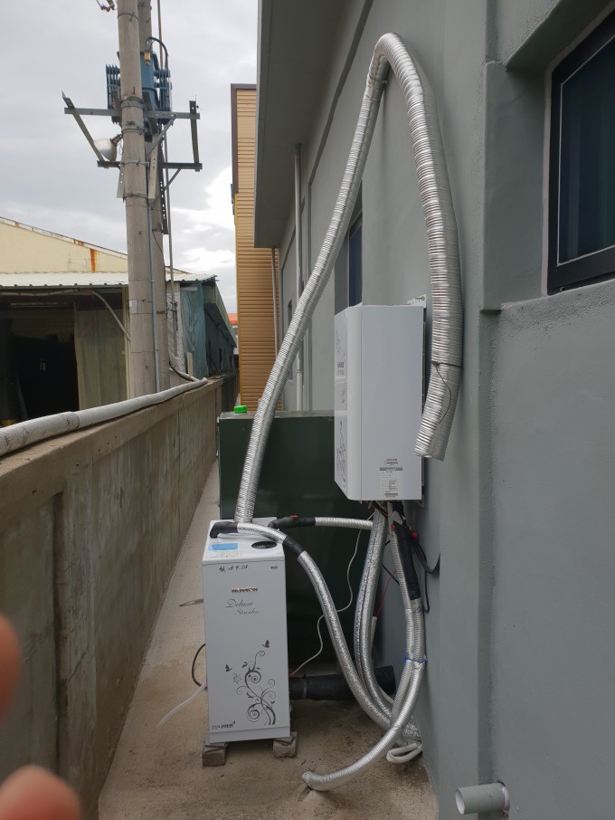 옥포공장 순간식전기보일러 & 기름보일러 설치