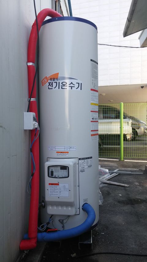 동구청자재창고 240L온수기설치