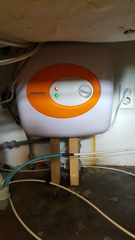 경동전기온수기 15RN설치 커피명가