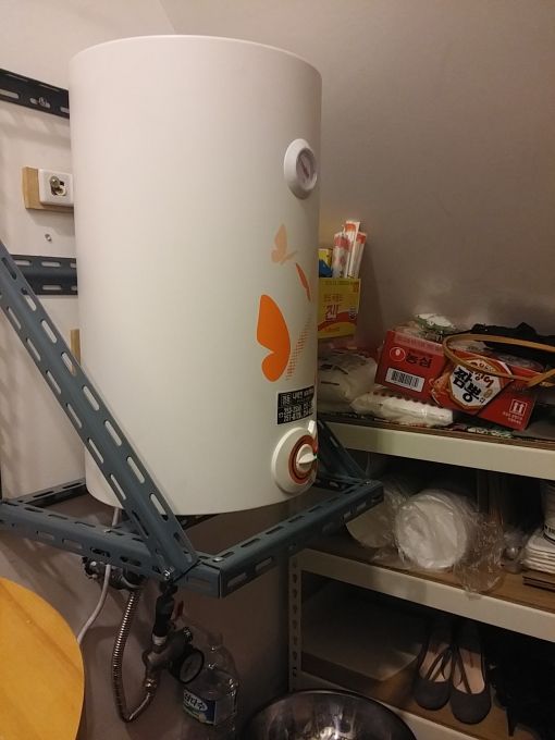 서문시장 커피샵 경동전기온수기30L 설치