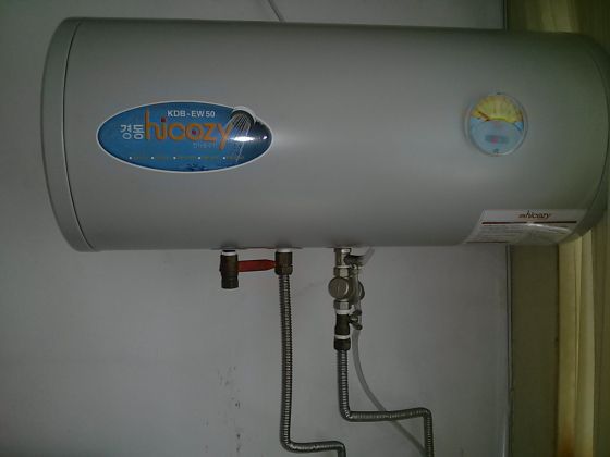 신천동빌라경동50L온수기설치현장