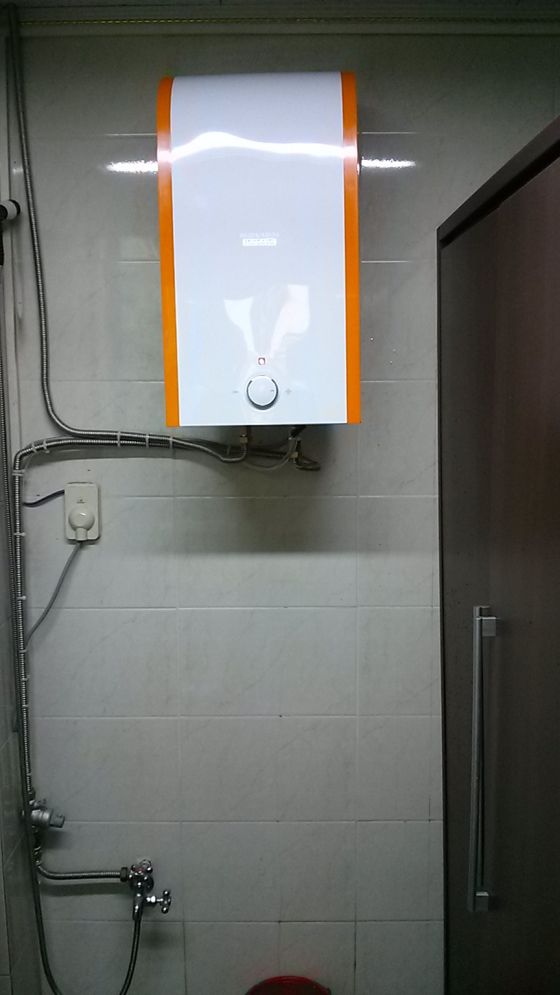 대봉동 사무실 경동스텐전기온수기 30L설치