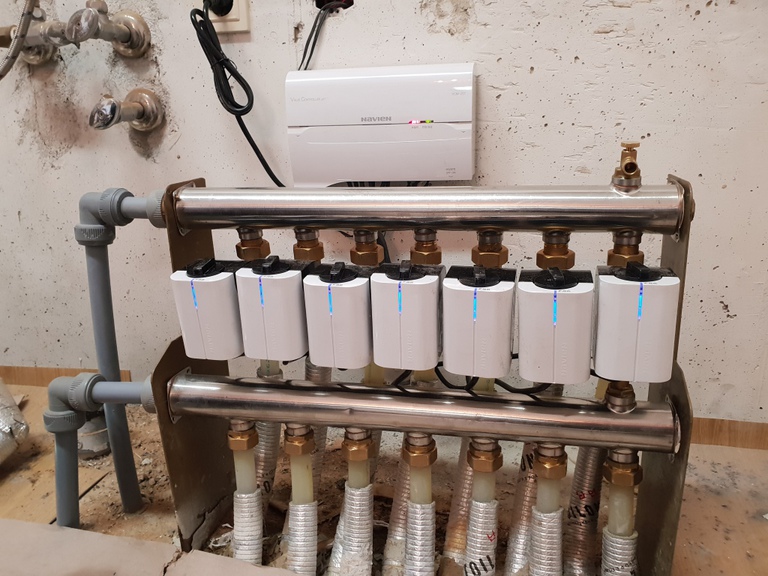 황금동 코아시스105아파트 경동각방온도조절시스템7구 교체 설치