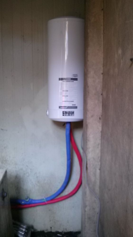 북구 노원동 공장숙소 경동스텐전기온수기50L설치 