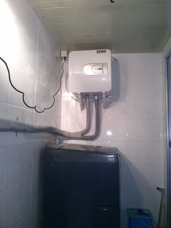 노원동공장 경동전기온수기30L설치현장