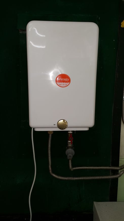 북구 산격동 대산초등학교 경동저장식 온수기 EW-15R 설치