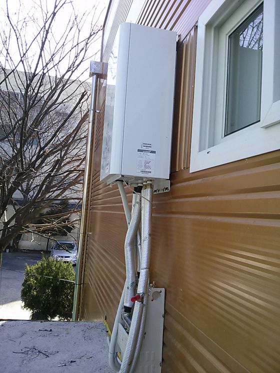 경산남천현대싱크공장사택순간식전기보일러21KW설치현장