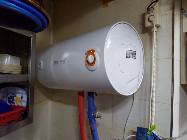 북성로 포만찜닭 경동전기온수기50L 설치