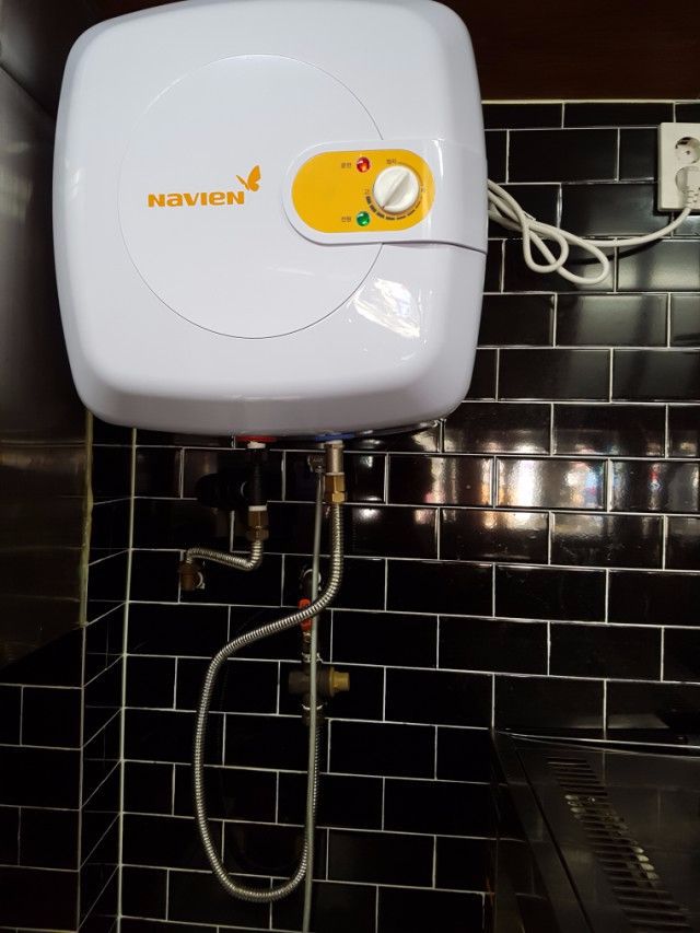 종로 호프집 경동전기온수기설치