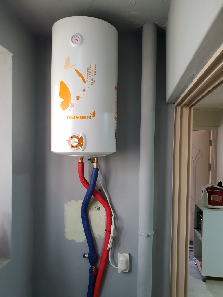 중동 원룸 경동전기온수기50L 설치