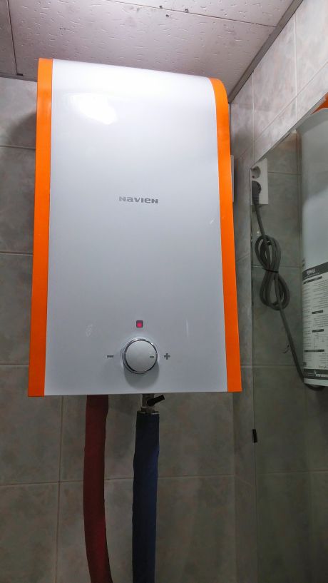 남산동 태광경매 경동스텐전기온수기 30L 설치