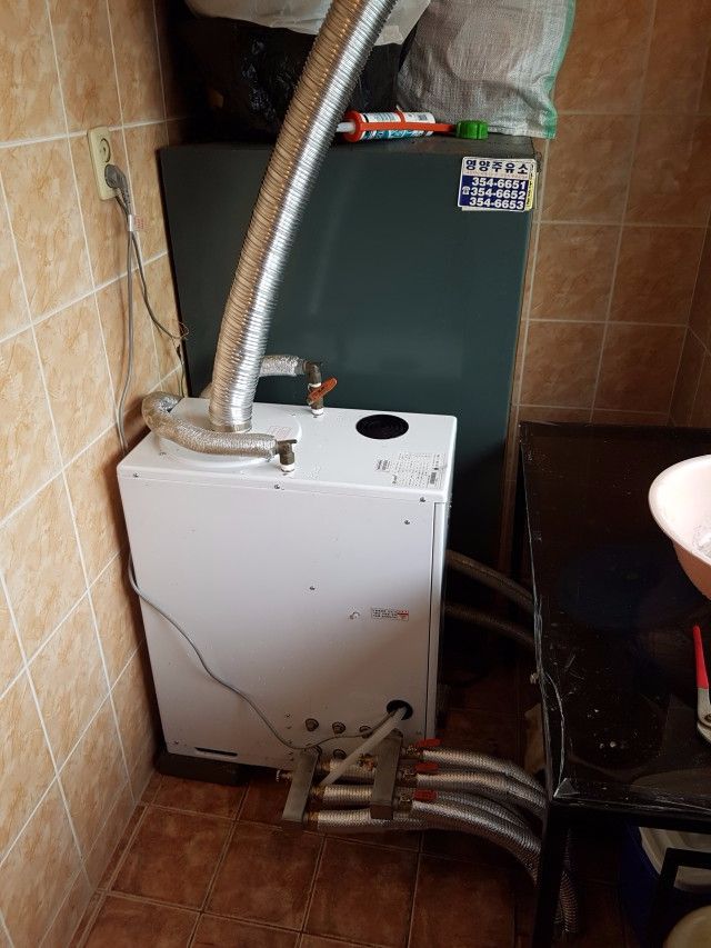 매천동 주택 경동스텐 내장형 기름보일러 설치