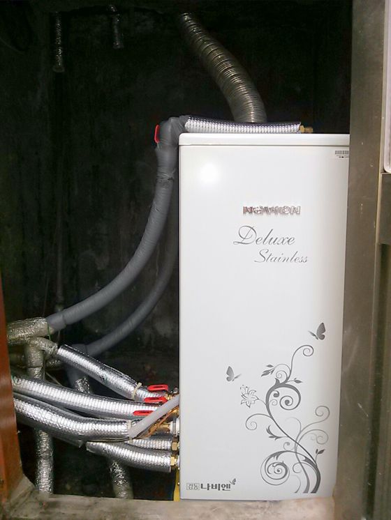 남산동주택경동스텐내장기름보일러설치현장