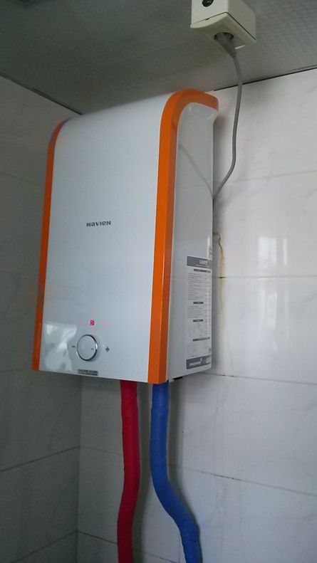 삼덕동 금호타이어사무실 경동스텐전기온수기 30L 설치