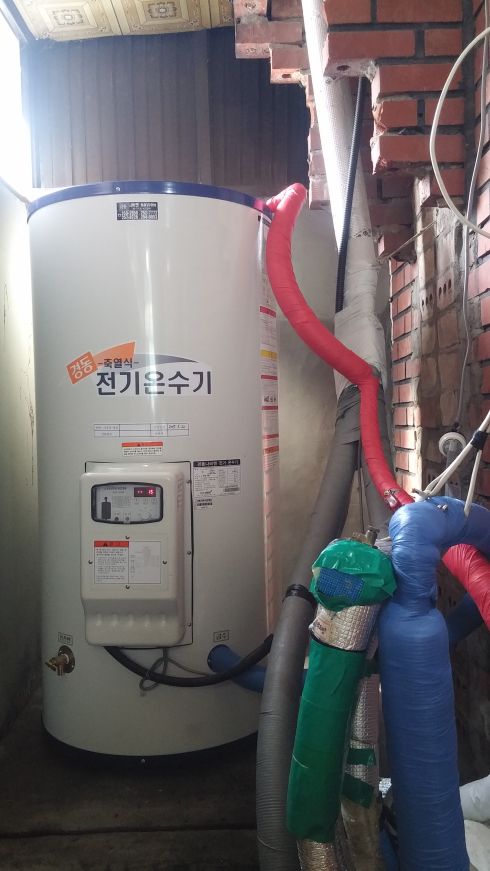 만촌동 주택 경동스텐440 전기온수기설치 