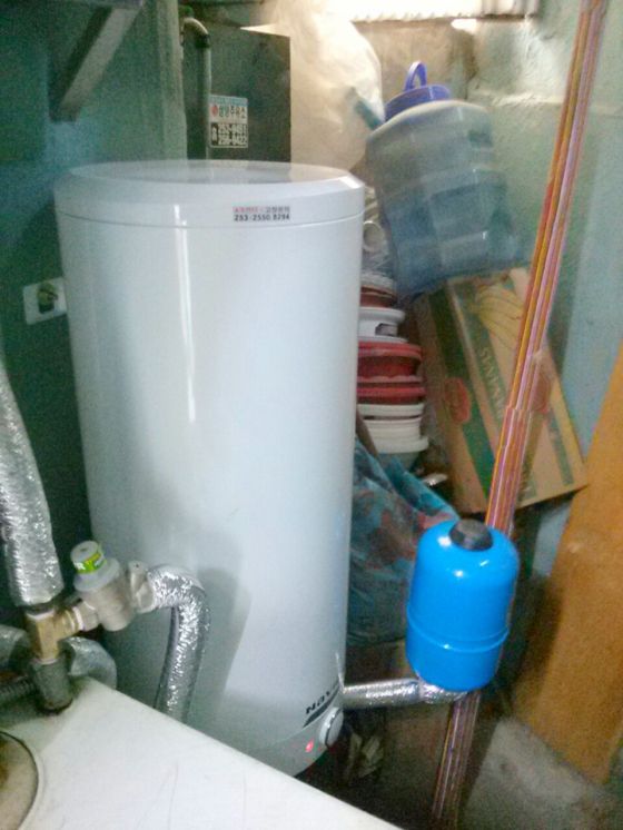 남산동주택경동50L및질소탱크설치현장