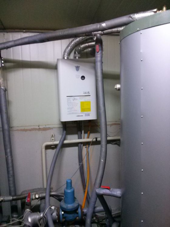 호산동M안마콘덴싱가스온수기NCW48KD설치현장