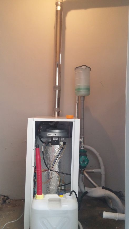 신천동 주택 콘덴싱기름보일러2대 설치