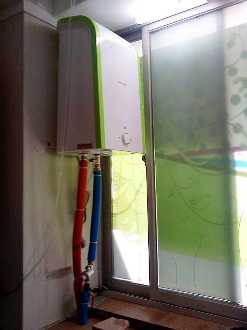 장기동치과경동스텐온수기설치현장