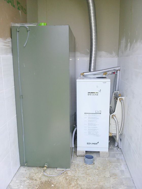 경산남산주택기름내장형보일러및기름탱크설치현장