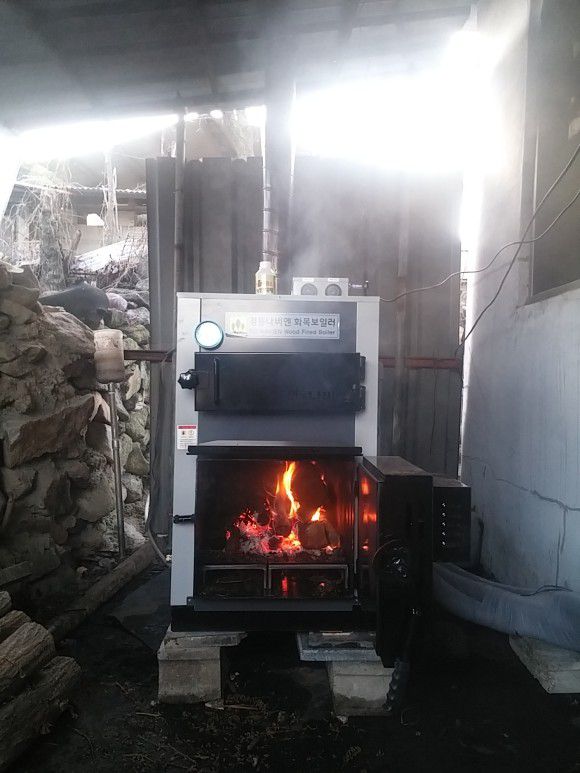칠곡군 기산면 각산리 주택 경동나비엔 화목보일러24KD 설치 