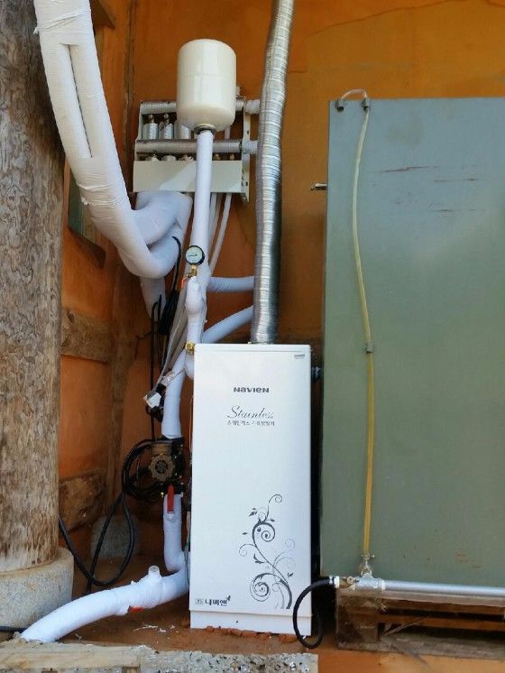 경산 주택 경동스텐기름보일러 20K 상향식배관 설치