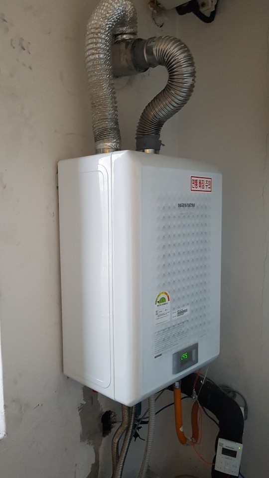 중구 태평로 푸른병원 소아병동 경동콘덴싱가스보일러 NCB750 43L설치